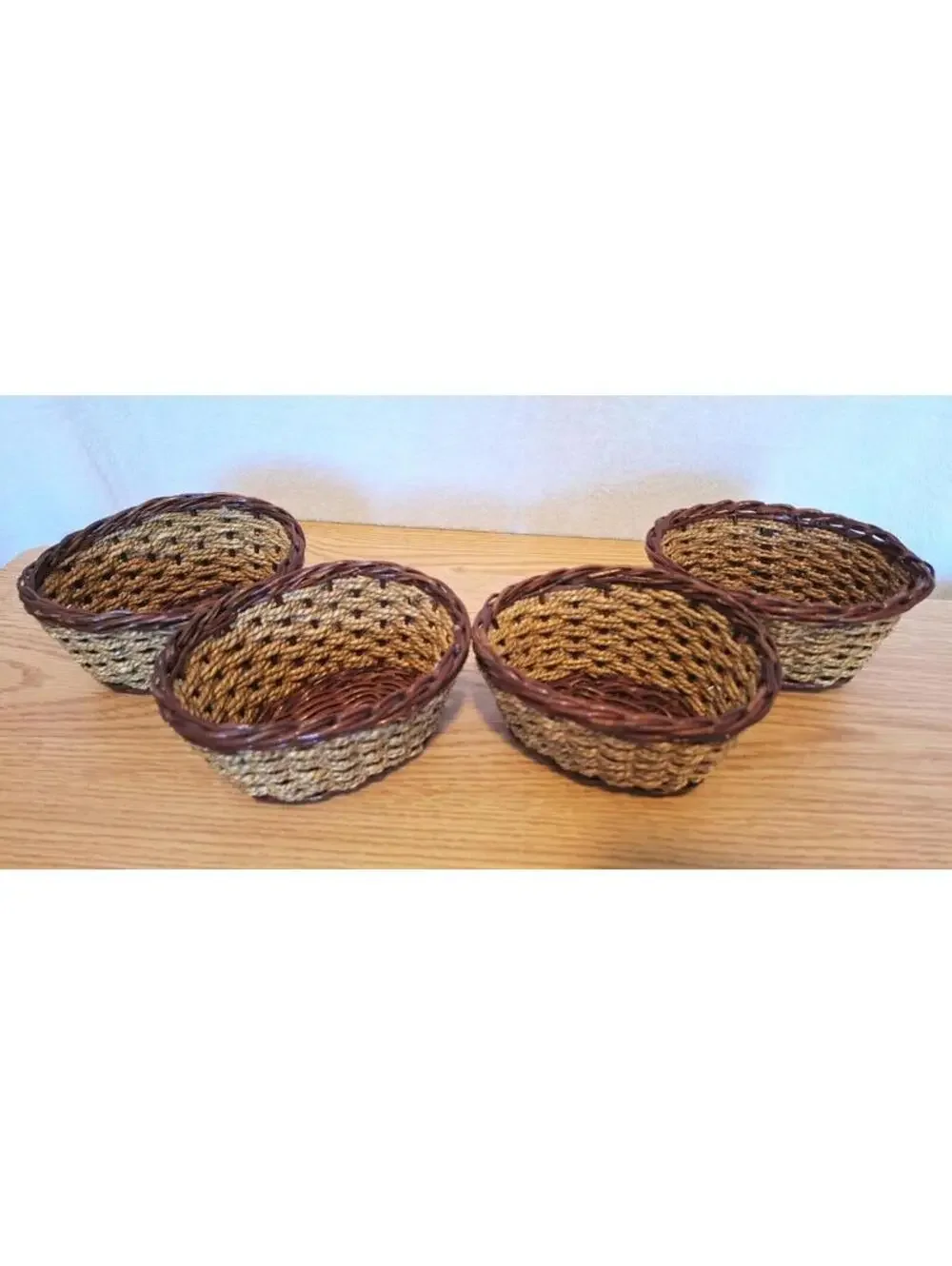 Handwoven Seagrass Baskets 6.5